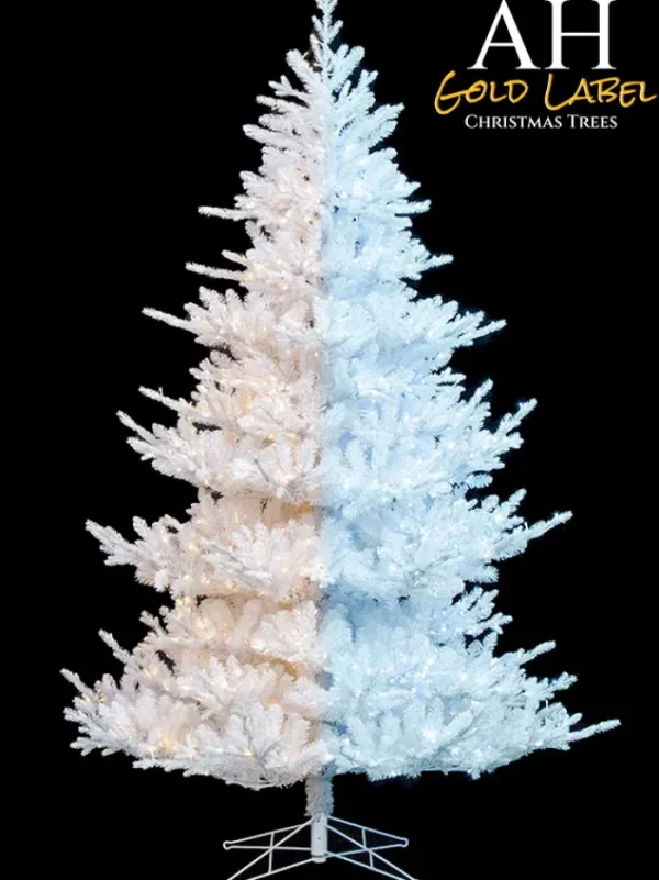 Aldik Home Pre Lit Christmas Trees<Blizzard White Pine LED 12 Feet Warm / Cool