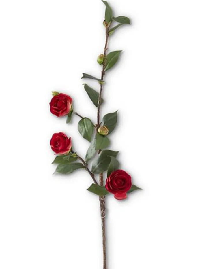 camellia_stem__in_red_0.webp Aldik Home Artificial Tree Branches | Natural Touch Silk Flowers<Camellia Stem 30 in. Red