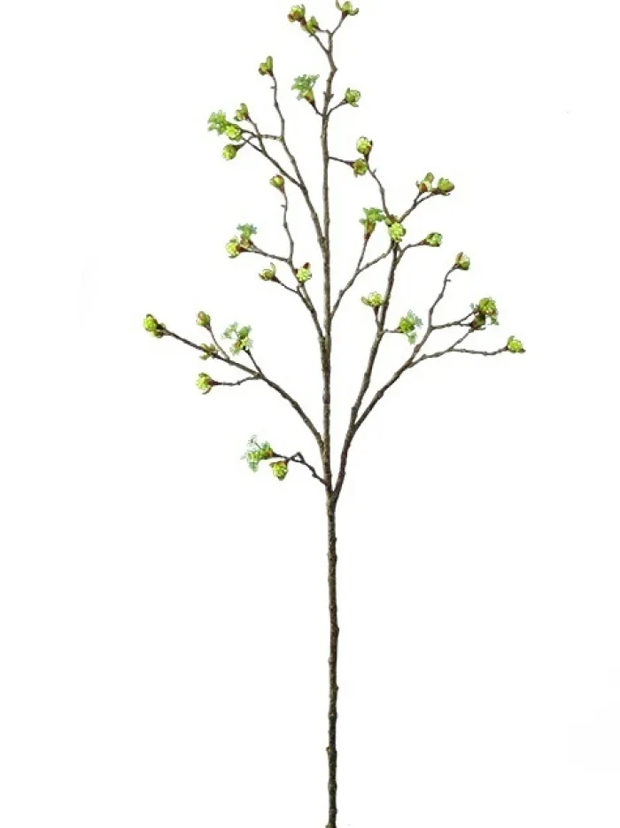 cherry_blossom_budding_br_0.webp Aldik Home Artificial Tree Branches<Cherry Blossom Budding Branch 42 in. Cream / Green