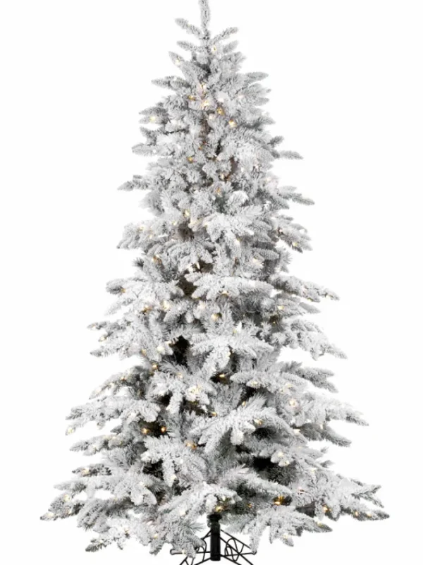Aldik Home Flocked Christmas Trees | Pre Lit Christmas Trees<Flocked Arctic 9 Feet