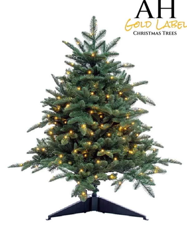 Aldik Home Small Christmas Trees | Pre Lit Christmas Trees<King Noble Fir LED 3 FT