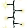 Aldik Home Outdoor Christmas Lights<LED Compact Sparkle 36 FT 500 Lights Warm White