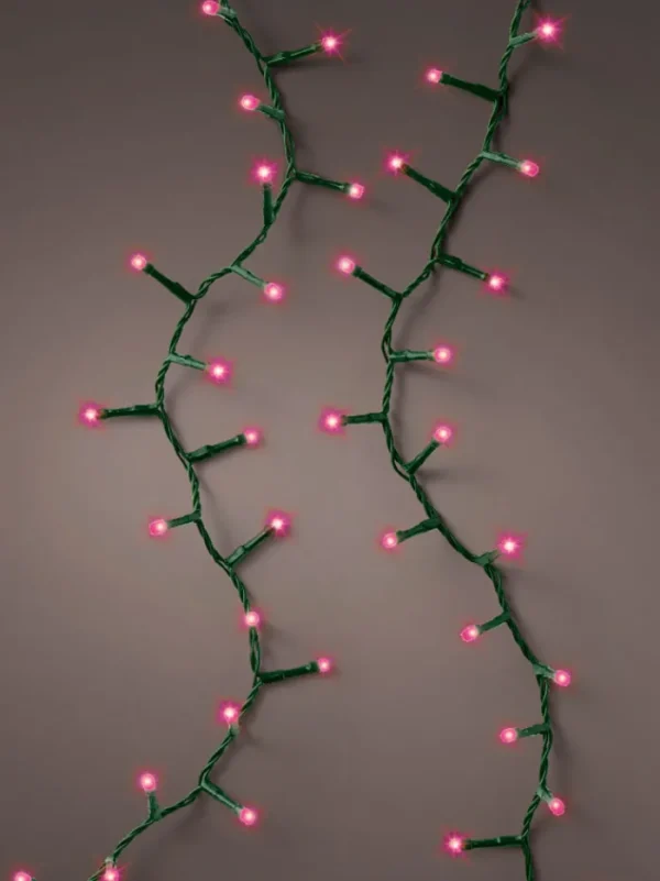 Aldik Home Outdoor Christmas Lights<LEDs Connect Compact 36 FT - 500 Lights (Pink)
