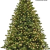 Aldik Home Pre Lit Christmas Trees<Mountain Fir LED 7.5 FT