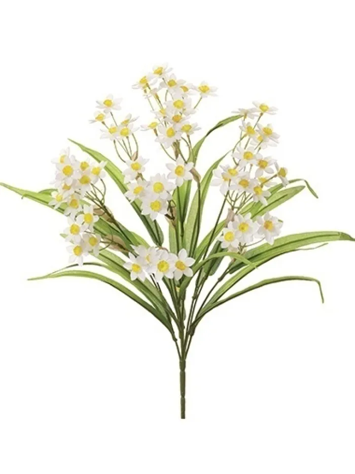 narcissus_bush__in_white__0.webp Aldik Home Flowering Bushes<Narcissus Bush 19 in. White / Yellow