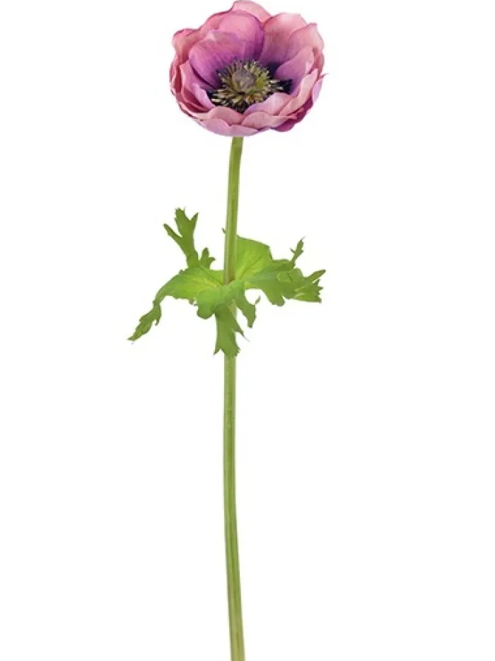 natural_touch_anemone__in_0-2.webp Aldik Home Natural Touch Silk Flowers<Natural Touch Anemone 17.5 in. Lavender