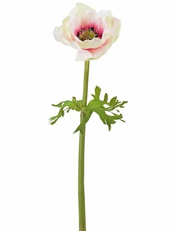 natural_touch_anemone__in_0-3.webp Aldik Home Natural Touch Silk Flowers<Natural Touch Anemone 17.5 in. Pink / Green