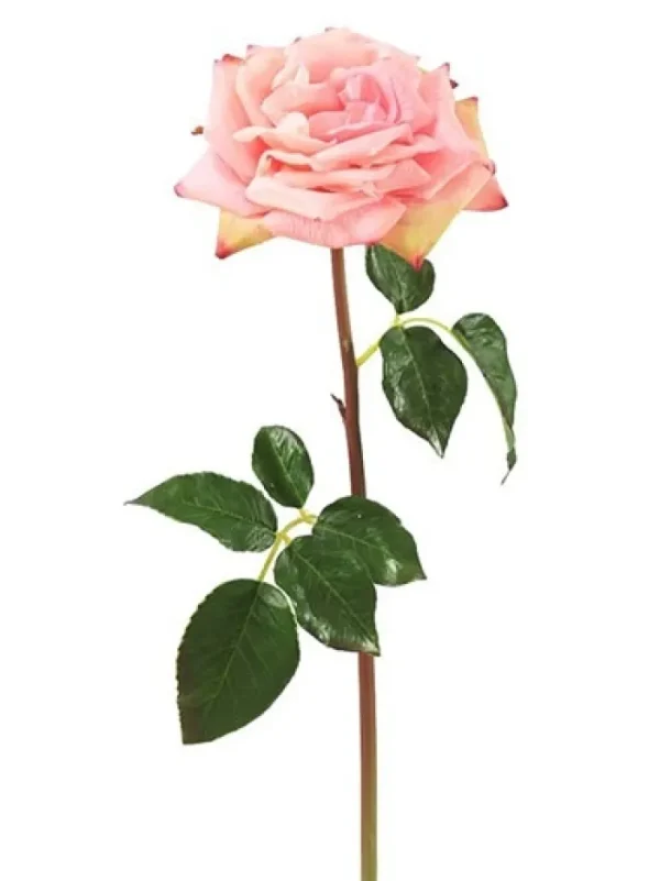 Aldik Home Natural Touch Silk Flowers | Silk Roses<Natural Touch Rose Westminster 20.5 in. Pink