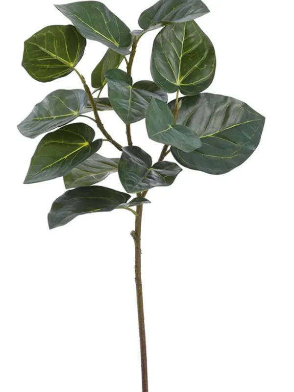 Aldik Home Silk Orchids<Philo Melano Leaf Spray 29 in.