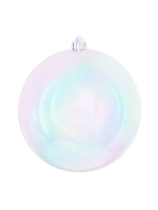 Aldik Home Seamless Shatterproof Ornaments<Seamless Shatterproof Iridescent White 8 in. - Case of 12