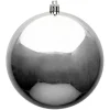 Aldik Home Seamless Shatterproof Ornaments<Seamless Shatterproof Shiny Silver 10 in. - Case of 8