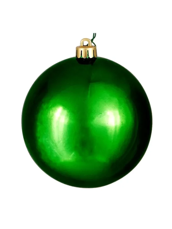Aldik Home Seamless Shatterproof Ornaments<Seamless Shatterproof Shiny Green 8 in. - Case of 12