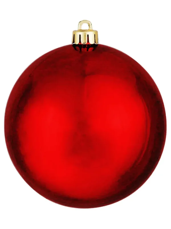 Aldik Home Seamless Shatterproof Ornaments<Seamless Shatterproof Shiny Red 12 in.
