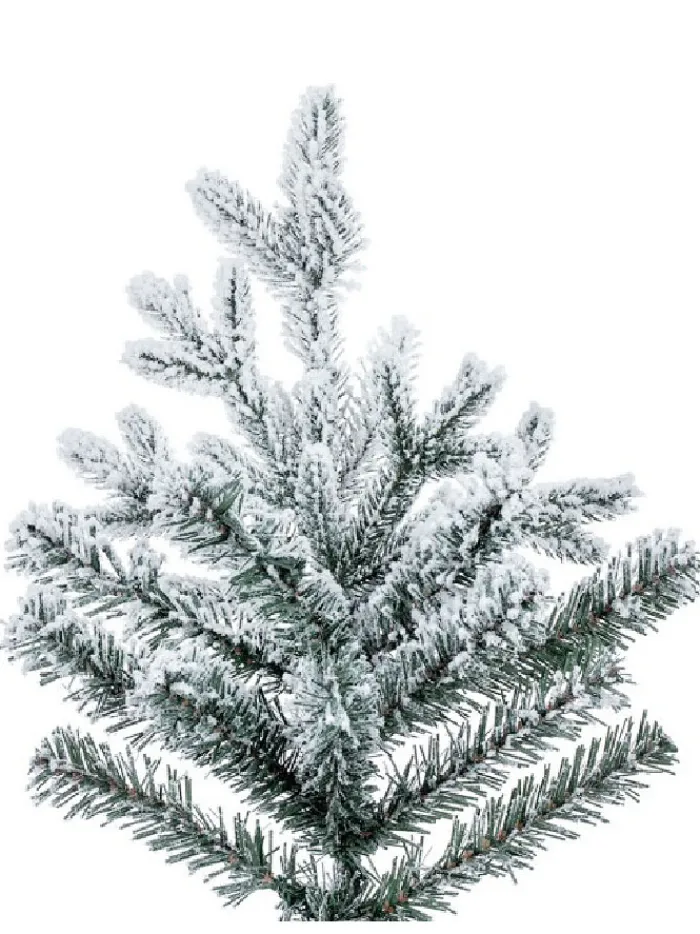 snowy_ridgeline_fir_led___1-1.webp Aldik Home Flocked Christmas Trees | Small Christmas Trees<Snowy Ridgeline Fir LED 5 Feet