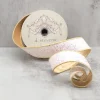 Aldik Home Christmas Ribbon & Fabric<Sugar Plum Icy Glitter 1.5 in. x 10 yd. Iridescent W/ Gold Dupion