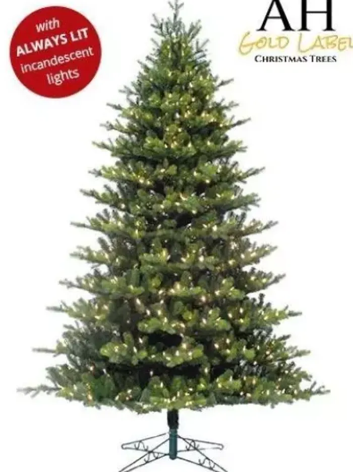 vermont_spruce_always_lit_0.webp Aldik Home Tall Christmas Trees | Pre Lit Christmas Trees<Vermont Spruce Always Lit 12 FT