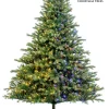 Aldik Home Pre Lit Christmas Trees | Tall Christmas Trees<Virginia Fir LED 7.5 FT - Color Switch